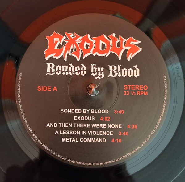 Виниловая пластинка Exodus – Bonded By Blood (LP)