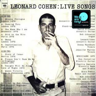 Leonard Cohen - Live Songs (LP)