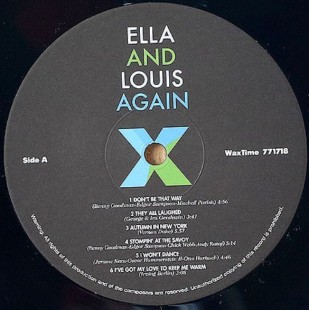 Ella And Louis  ‎– Ella And Louis Again (Limited Edit) (Mono) (LP)
