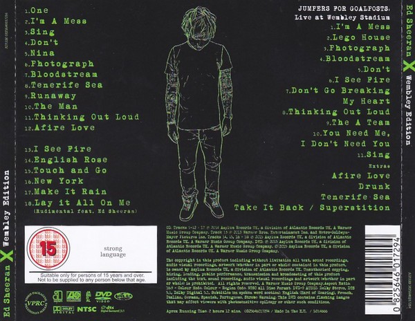 Ed Sheeran - X (Wembley Edition) (Box set) (CD+dvd)