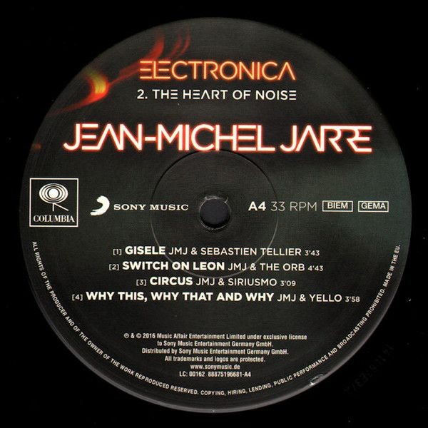 Jean-Michel Jarre. Electronica 2 - The Heart Of Noise (2 LP)