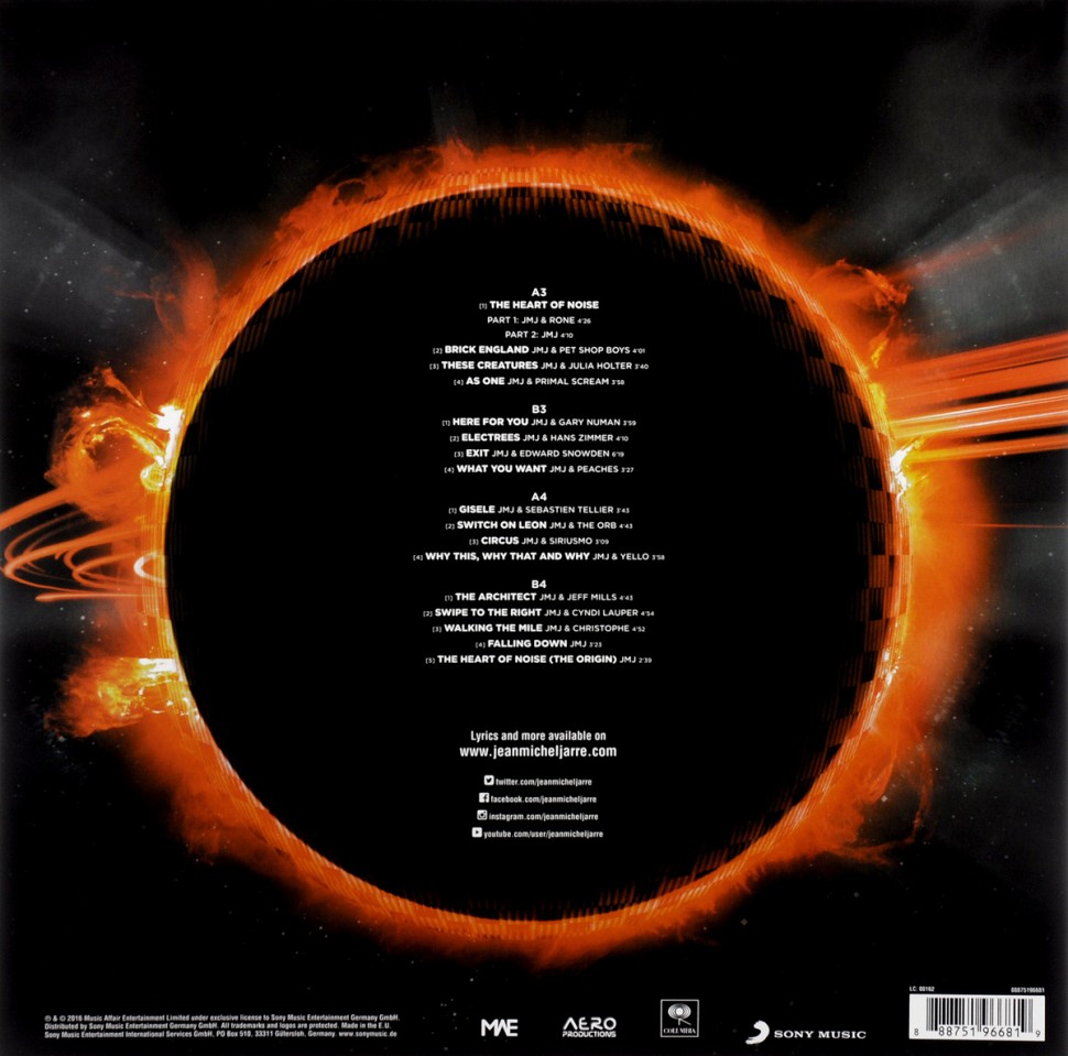 Jean-Michel Jarre. Electronica 2 - The Heart Of Noise (2 LP)