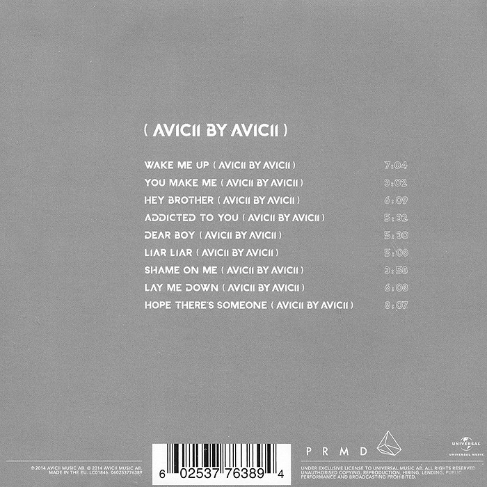 Avicii - True (Avicii By Avicii) (CD)