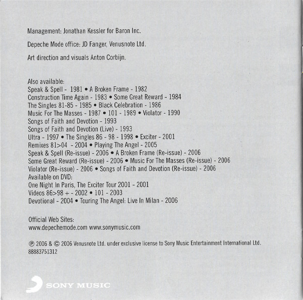 Depeche Mode - The Best Of. Volume 1 (CD+dvd)