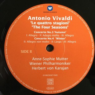 Виниловые пластинки Anne-Sophie Mutter, Herbert Von Karajan, Vivaldi - The Four Seasons (LP)