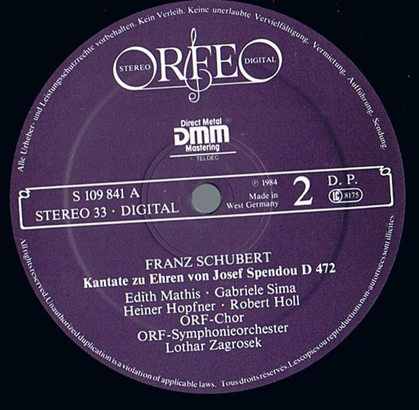 Franz Schubert. Fernando D.220 (LP)