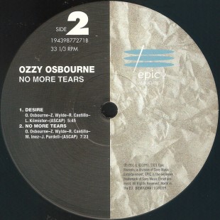 Виниловая пластинка Ozzy Osbourne - No More Tears (2LP)