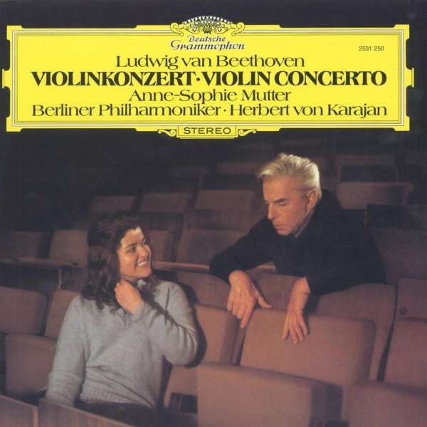 Ludwig van Beethoven - Скрипичный концерт - Anne-Sophie Mutter, Берлинский филармонический оркестр, Anne-Sophie Mutter, Herbert von Karajan(LP)