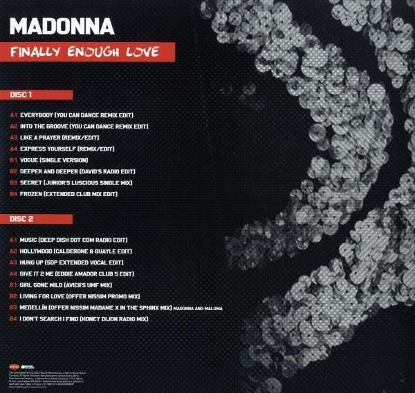 Madonna - Finally Enough Love (2LP)