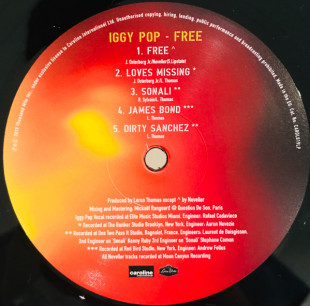 Iggy Pop — Free (LP)