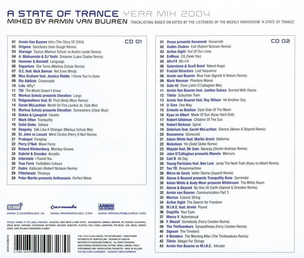 Armin van Buuren - A State Of Trance Year Mix 2004 (2CD)