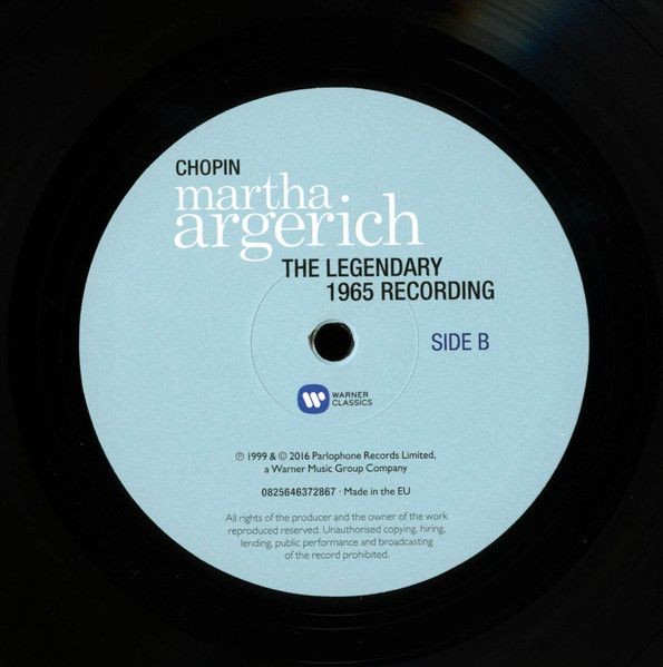 Martha Argerich. Chopin - The Legendary 1965 Recording (LP)