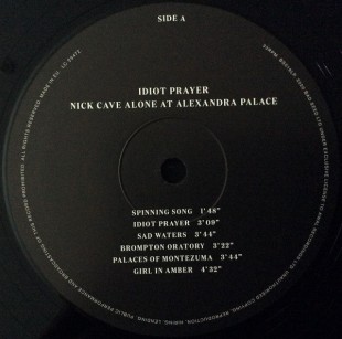Nick Cave - Idiot Prayer (Nick Cave Alone At Alexandra Palace)  (2LP)