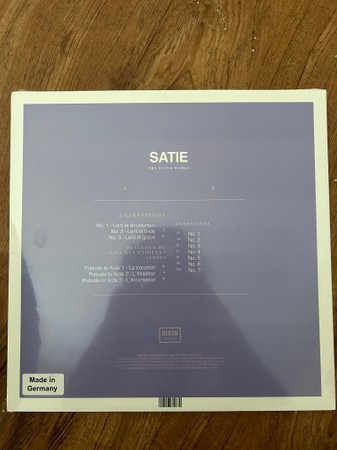Erik Satie, Jean-Yves Thibaudet – Satie: The Piano Works (LP)