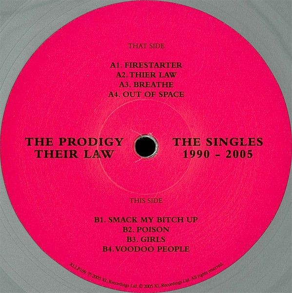 The Prodigy - Their Law The Singles 1990-2005 (color) (2 LP)