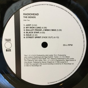 Виниловые пластинки Radiohead -The Bends (LP)