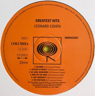 Leonard Cohen - Greatest Hits  (LP)