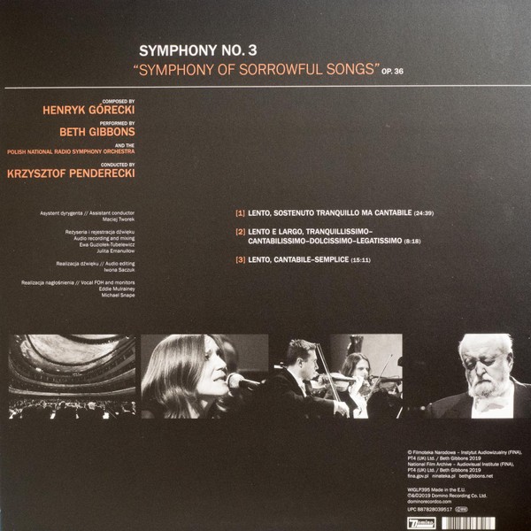 Beth Gibbons - Gorecki: Symphony No.3 "Symphony Of Sorrowful Songs"(LP)