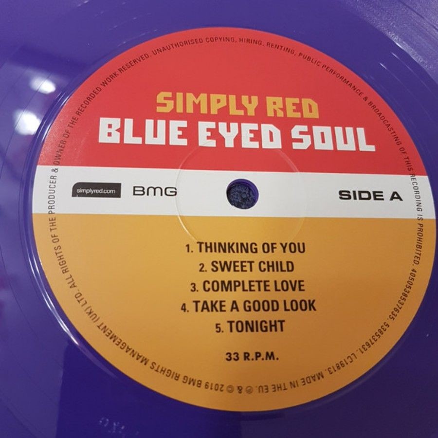 Simply Red - Blue Eyed Soul (Limited Edit) (Color) (Lp)