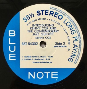 Kenny Cox, The Contemporary Jazz Quintet - Introducing Kenny Cox And The Contemporary Jazz Quintet (LP)