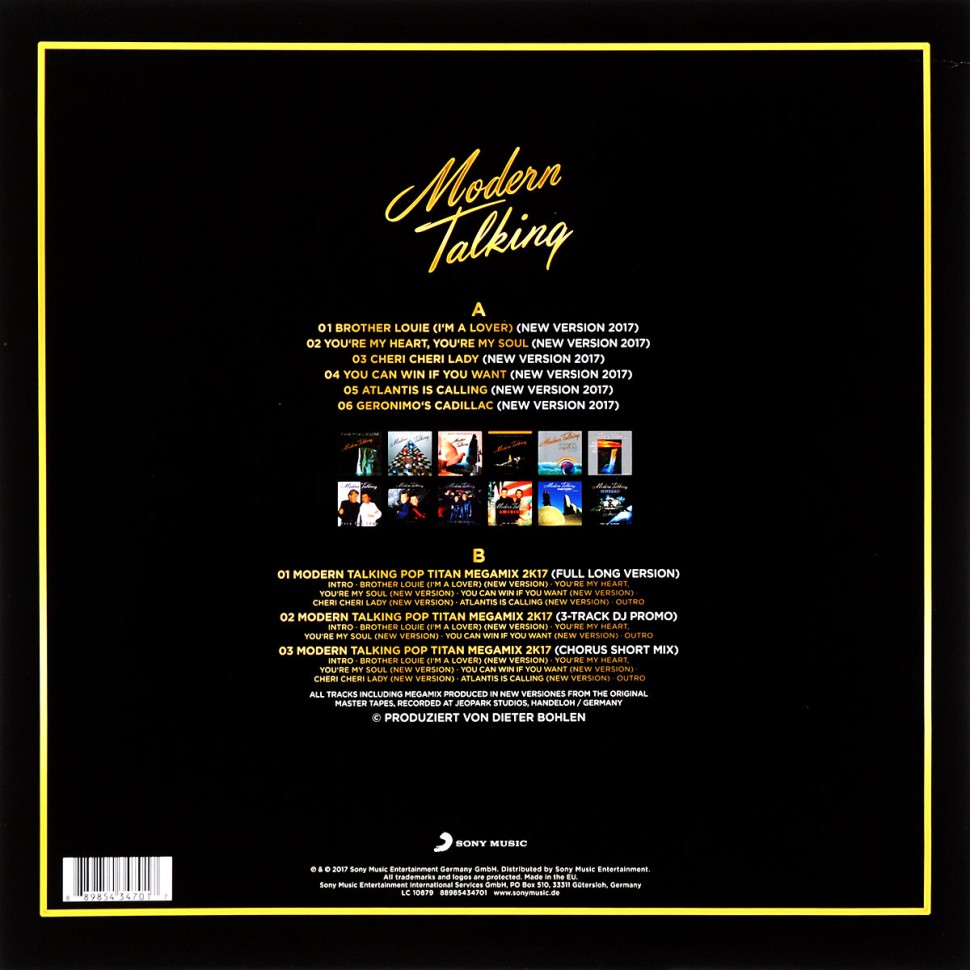 Modern Talking - Back For Gold. The New Versions (color) (LP)