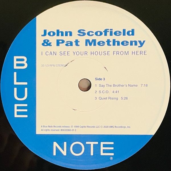 John Scofield, Pat Metheny. I Can See Your House From Here (2LP)