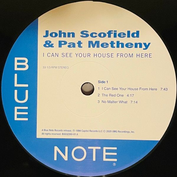 John Scofield, Pat Metheny. I Can See Your House From Here (2LP)