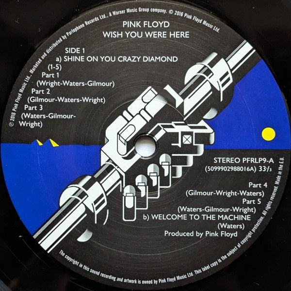 Pink Floyd - Wish You Were Here (LP) (релиз 2016г)