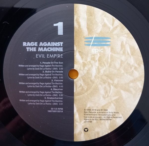 Rage Against The Machine - Evil Empire (LP)