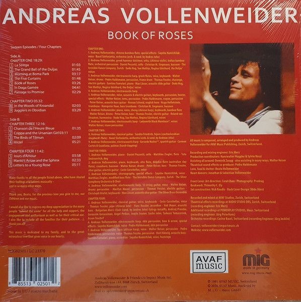 Andreas Vollenweider - Book Of Roses (LP)