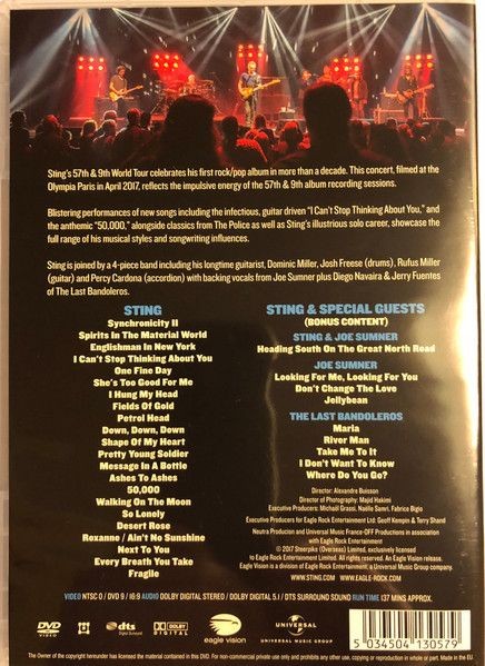 Sting - Live At The Olympia Paris (DVD)