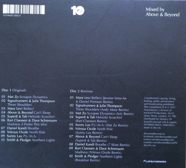Above & Beyond. 10 Years Of Anjunabeats (2CD)