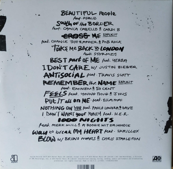 Ed Sheeran - No.6 Collaborations Project (2LP)