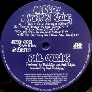 Phil Collins - Hello, I Must Be Going (LP)
