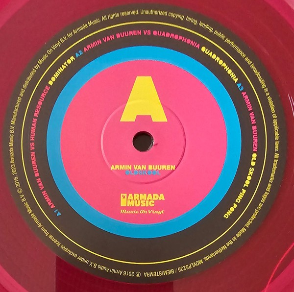 Armin Van Buuren - Old Skool (Limited Edit) (Numbered) (color) (LP)