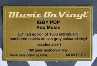 Iggy Pop - Pop Music (Limited Edit) (Numbered) (color) (2LP)