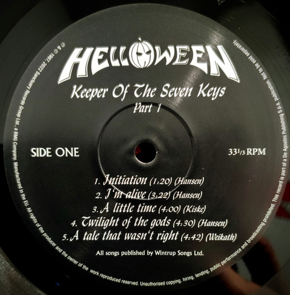  Уценка! Виниловая пластинка Helloween – Keeper Of The Seven Keys - Part I (LP)