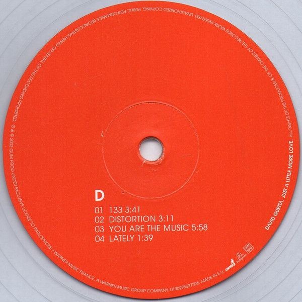 David Guetta - Just A Little More Love (Limited Edit) (color) (2LP)