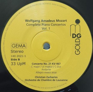 Wolfgang Amadeus Mozart, Christian Zacharias - Камерный оркестр Лозанны-Концерт № 21, 467 (LP)