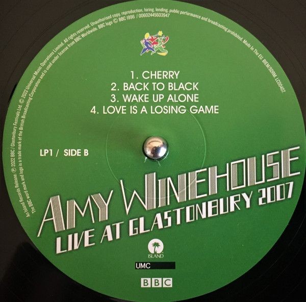 Amy Winehouse. Live At Glastonbury 2007 (2LP)