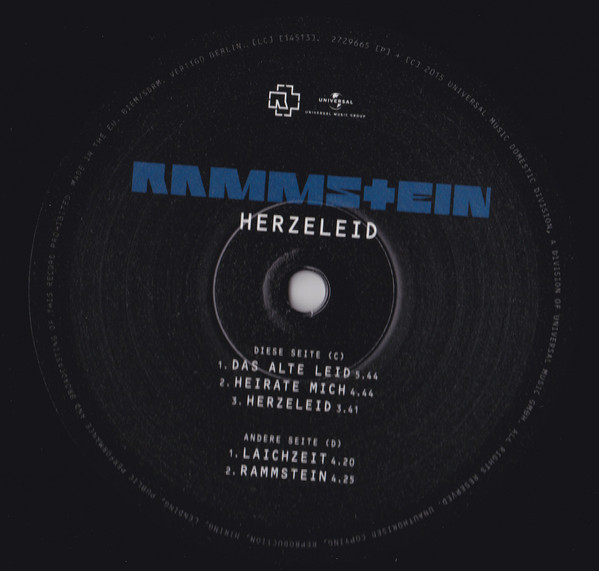 Виниловая пластинка Rammstein - Herzeleid (2 LP)