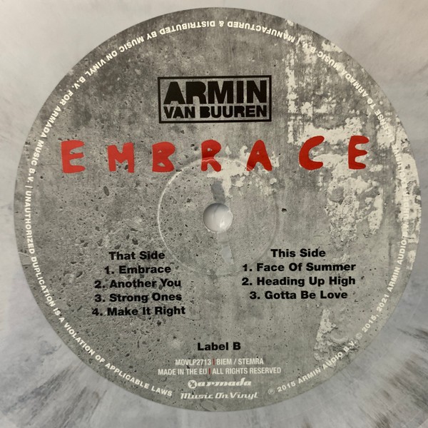 Armin van Buuren - Embrace (Lim Edit) (Numbered) (Black & White Marbled)(2LP)