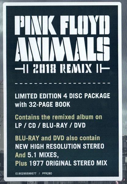 Pink Floyd - Animals (2018 Remix) (Box Sex) (LP+CD+Blu-ray+DVD)