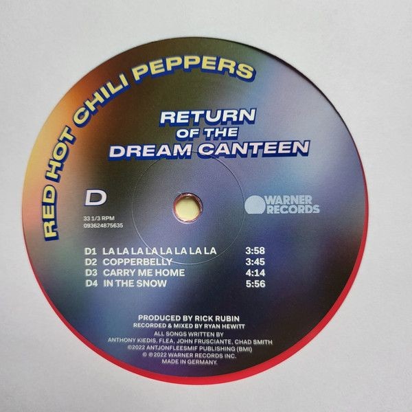 Red Hot Chili Peppers - Return Of The Dream Canteen (Limited Edit) (Pink) (2LP)