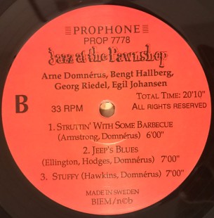 Jazz at the Pawnshop - Arne Domnerus (2LP)