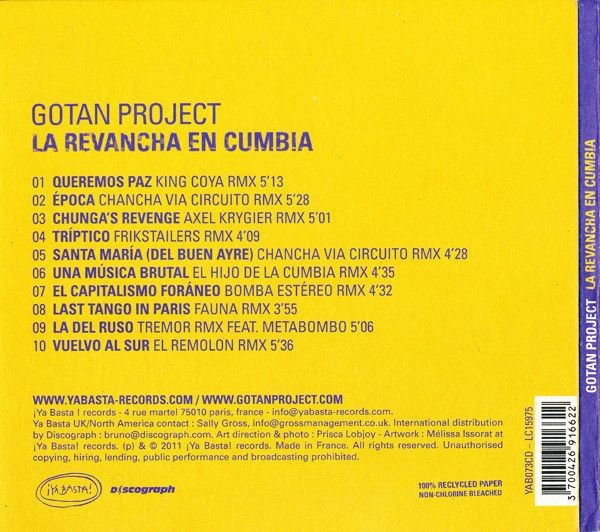 Gotan Project - La Revancha En Cumbia (CD)