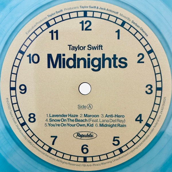 Taylor Swift - Midnights (Special Edit) (Moonstone Blue Marbled - color) (LP)