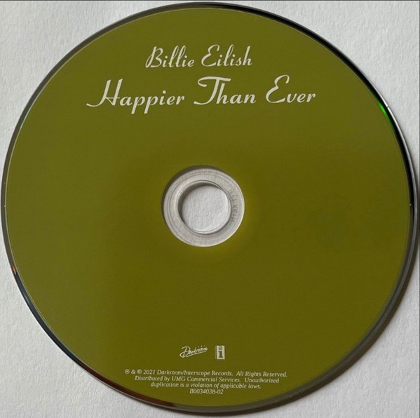 Billie Eilish - Happier Than Ever (Tour Exclusive) (CD)