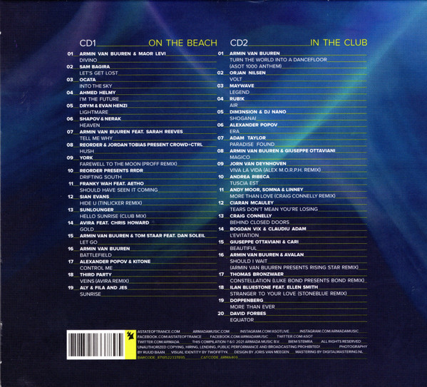 Armin van Buuren - A State Of Trance 2021 (2CD)