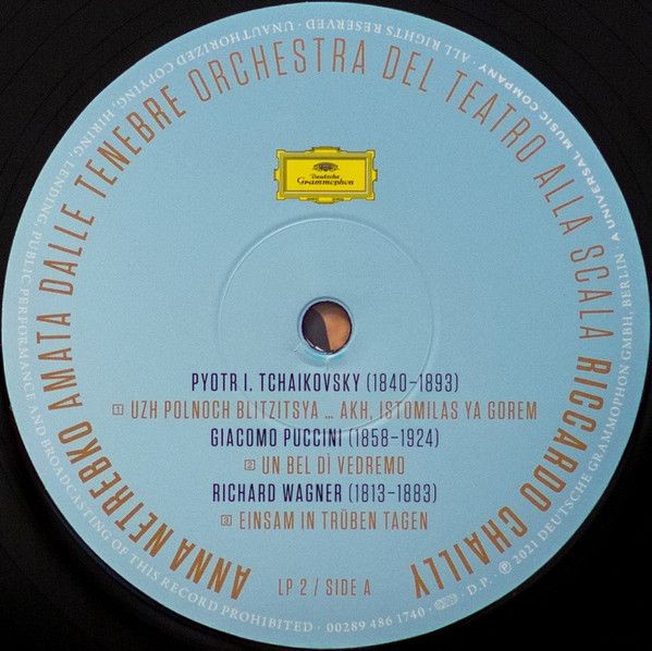Anna Netrebko, Orchestra Del Teatro Alla Scala, Riccardo Chailly - Amata Dalle Tenebre (2Lp)